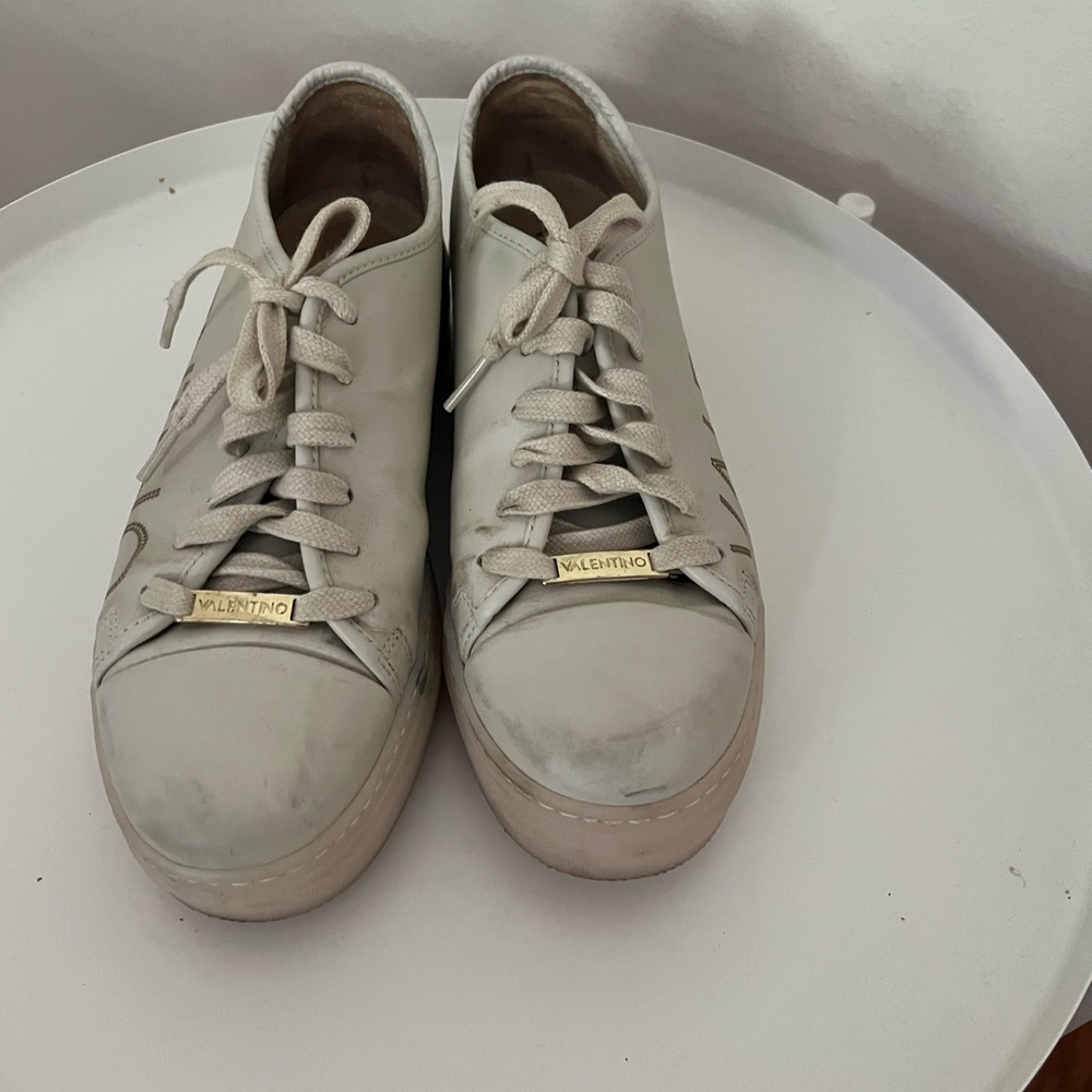 Valentino Women's Off-White Sneakers - Picture 2 of 11